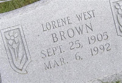 Lorene West Brown on Sysoon