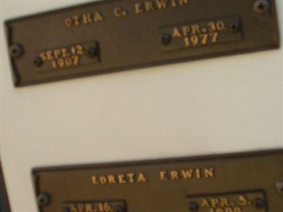 Loreta Erwin on Sysoon