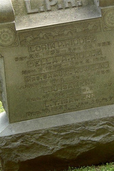 Lorin P Riddle on Sysoon