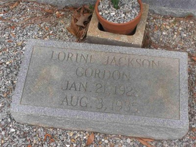 Lorine Jackson Gordon on Sysoon