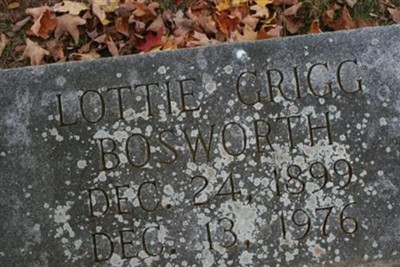 Lottie Grigg Bosworth on Sysoon