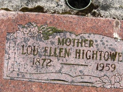 Lou Ellen Sharp Hightower on Sysoon