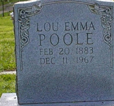 Lou Emma Rorer Poole on Sysoon