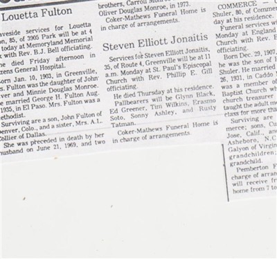 Louetta Monroe - Fulton on Sysoon