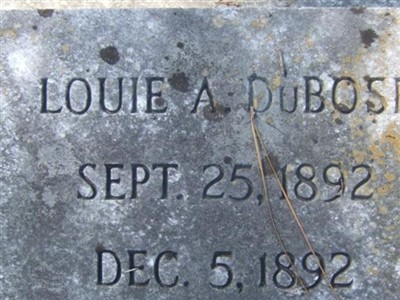 Louie A. DuBose on Sysoon