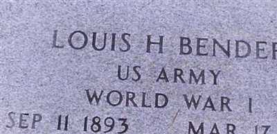 Louis H Bender on Sysoon