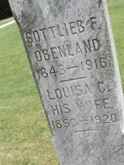 Louisa Caroline Gohl Obenland on Sysoon