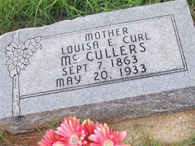 Louisa E Curl McCullers on Sysoon