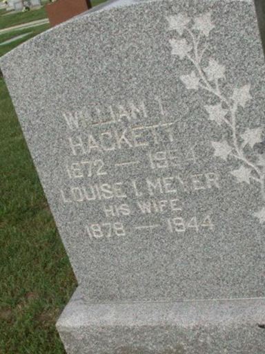 Louise I Meyer Hackett on Sysoon