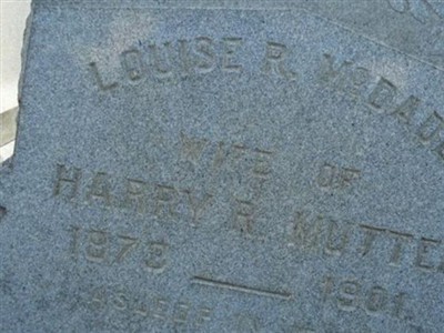 Louise R. McDade Mutter on Sysoon