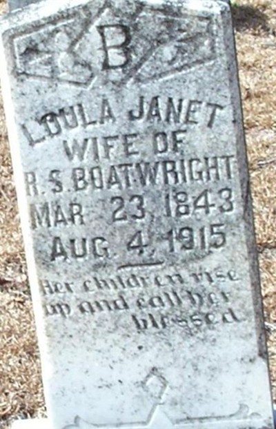 Loula Janet Davis Boatwright on Sysoon