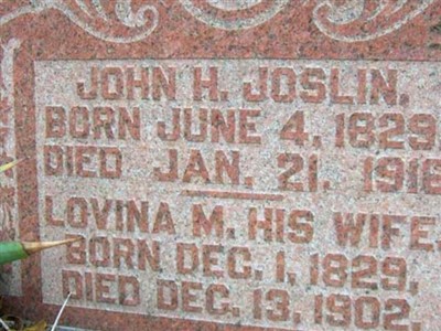 Lovina M. Joslin on Sysoon