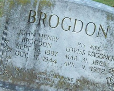 Loviss Wagoner Brogdon on Sysoon
