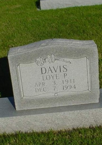 Loye P Davis on Sysoon