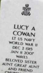 LT Lucy Ann Cowan on Sysoon