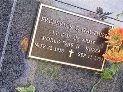 LTC Frederick O. Gauthier on Sysoon