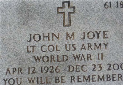 LTC John Michael Joye, Sr on Sysoon
