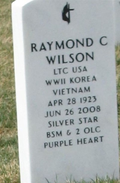 LTC Raymond C Wilson on Sysoon