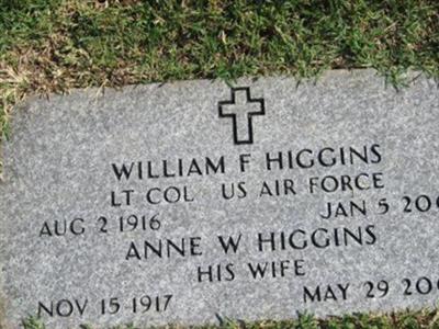 Ltcol William Francis Higgins on Sysoon