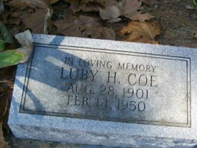 Luby H. Coe on Sysoon
