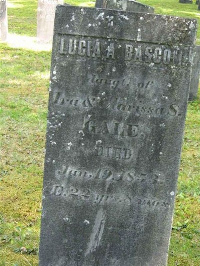 Lucia A. Bascom Gale on Sysoon