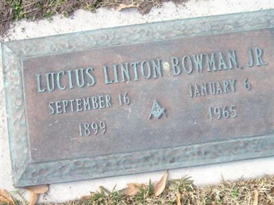 Lucius Linton Bowman, Jr on Sysoon