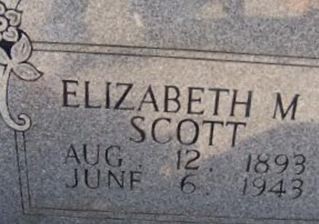 Lucretia Elizabeth "Lula" Mitchell Scott on Sysoon