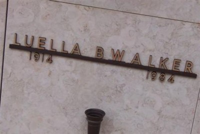 Luella B Walker on Sysoon
