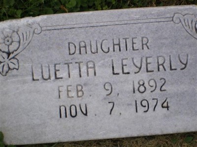 Luetta Leyerly on Sysoon