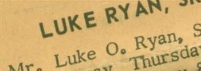 Luke Ryan, Sr on Sysoon
