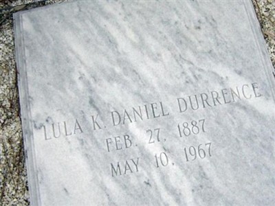 Lula K. Daniel Durrence on Sysoon