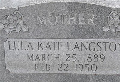 Lula Kate Langston on Sysoon