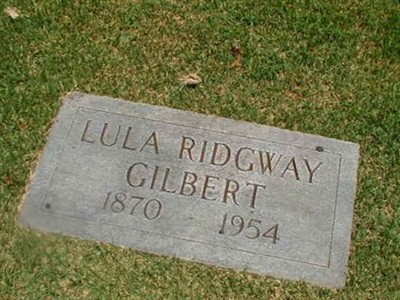 Lula Ridgeway Gilbert on Sysoon
