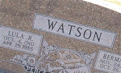 Lula Ruth Scott Watson on Sysoon