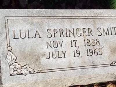Lula Springer Smith on Sysoon