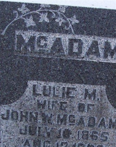 Lulie M. McAdams on Sysoon