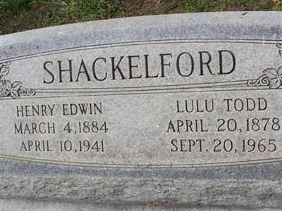 Lulu Todd Shackelford on Sysoon