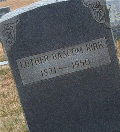 Luther Bascom Kirk on Sysoon