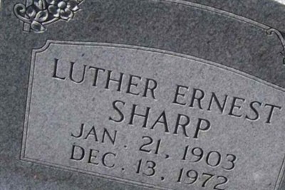 Luther Ernest Sharp on Sysoon
