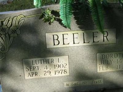 Luther L. (Cline) Beeler on Sysoon