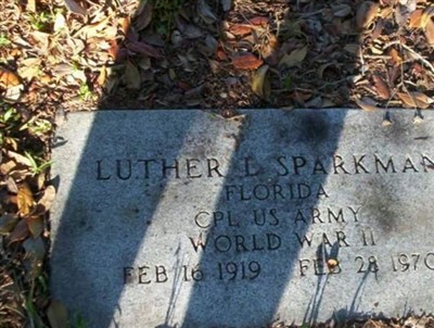 Corp Luther L. Sparkman on Sysoon