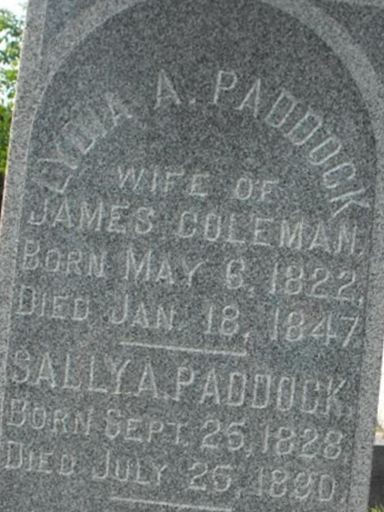Lydia A. Paddock Coleman on Sysoon