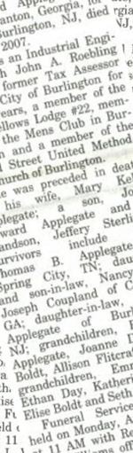 M. Baird Applegate, Jr on Sysoon