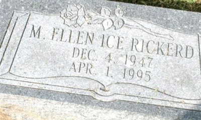 M. Ellen Ice Rickerd on Sysoon
