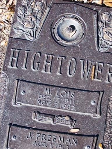 M Lois Hightower on Sysoon