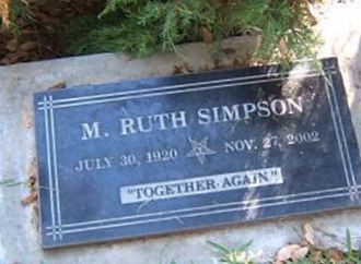 M Ruth Simpson on Sysoon