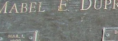 Mabel E. Dupriest on Sysoon