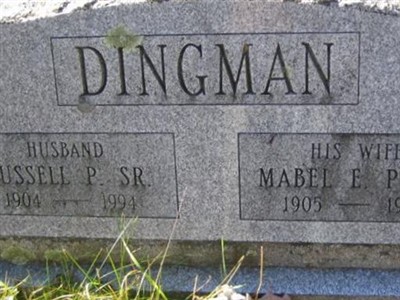 Mabel E Plass Dingman on Sysoon