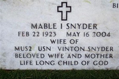 Mabel Isadore Drew Snyder on Sysoon