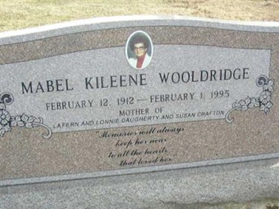 Mabel Kileene Wooldridge on Sysoon